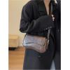 imageVerdusa Womens Leather Shoulder Bag Clutch Purses Trendy Hobo Crossbody Handbags Y2K Saddle Flap Underarm PurseCoffee Brown Retro