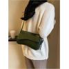 imageVerdusa Womens Leather Shoulder Bag Clutch Purses Trendy Hobo Crossbody Handbags Y2K Saddle Flap Underarm PurseGreen Retro