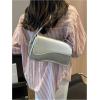 imageVerdusa Womens Leather Shoulder Bag Clutch Purses Trendy Hobo Crossbody Handbags Y2K Saddle Flap Underarm PurseSilver