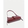 imageVerdusa Womens Leopard Print PU Leather Shoulder Bag Vintage Zipper Underarm BagsBurgundy