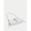 imageVerdusa Womens Leopard Print PU Leather Shoulder Bag Vintage Zipper Underarm BagsWhite