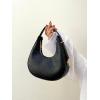 imageVerdusa Womens Metallic PU Leather Handbag Top Handle Hobo Purse Shoulder BagsBlack