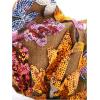 imageVerdusa Womens Metallic Ruched Bags PU Leather Evening Clutch HandbagsFloral Gold