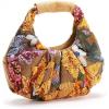 imageVerdusa Womens Metallic Ruched Bags PU Leather Evening Clutch HandbagsFloral Gold