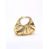 imageVerdusa Womens Metallic Ruched Bags PU Leather Evening Clutch HandbagsGold