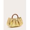 imageVerdusa Womens Ruched Small Handbag Clutch Purse Dumpling Pouch BagGold