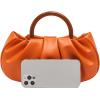 imageVerdusa Womens Ruched Small Handbag Clutch Purse Dumpling Pouch BagOrange