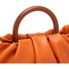 imageVerdusa Womens Ruched Small Handbag Clutch Purse Dumpling Pouch BagOrange