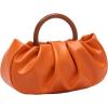 imageVerdusa Womens Ruched Small Handbag Clutch Purse Dumpling Pouch BagOrange