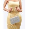 imageVerdusa Womens Shiny Mini Rhinestone Square Bag Sparkle Clutch Purse Wedding Evening Party HandbagsSilver