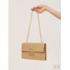 imageVerdusa Womens Straw Shoulder Bags Woven Clutch Purse Summer Beach HandbagsKhaki