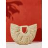 imageVerdusa Womens Straw Top Handle Handbags Woven Clutches Tote Bag PursesBeige