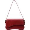 imageVerdusa Womens Leather Shoulder Bag Clutch Purses Trendy Hobo Crossbody Handbags Y2K Saddle Flap Underarm PurseRed
