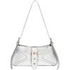 imageVerdusa Womens Leopard Print PU Leather Shoulder Bag Vintage Zipper Underarm BagsSilver