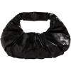 imageVerdusa Womens Metallic Ruched Bags PU Leather Evening Clutch HandbagsBlack