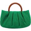 imageVerdusa Womens Ruched Small Handbag Clutch Purse Dumpling Pouch BagGreen
