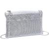 imageVerdusa Womens Shiny Mini Rhinestone Square Bag Sparkle Clutch Purse Wedding Evening Party HandbagsSilver