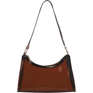 imageVerdusa Womens Clear Shoulder Bags Purse Transparent BagCoffee Brown