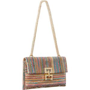 imageVerdusa Womens Straw Shoulder Bags Woven Clutch Purse Summer Beach HandbagsMulticolor