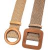 imageVerdusa Womens 2 Pack Buckle Elastic Straw Belts Boho Waist BeltBrown