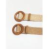 imageVerdusa Womens 2 Pack Buckle Elastic Straw Belts Boho Waist BeltMulticolor