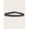 imageVerdusa Womens Double Grommet PU Leather Belt Punk Buckle Waist BeltsBlack Star
