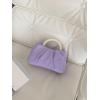 imageVerdusa Womens Evening Purses Pearl Clutch Handbags Leather Ruched Crossbody BagPurple