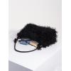 imageVerdusa Womens Fluffy Faux Fur Underarm Bags Fuzzy Shoulder Bag Plush PurseBlack