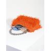 imageVerdusa Womens Fluffy Faux Fur Underarm Bags Fuzzy Shoulder Bag Plush PurseOrange