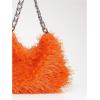 imageVerdusa Womens Fluffy Faux Fur Underarm Bags Fuzzy Shoulder Bag Plush PurseOrange