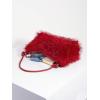 imageVerdusa Womens Fluffy Faux Fur Underarm Bags Fuzzy Shoulder Bag Plush PurseRed