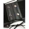 imageVerdusa Womens Leather Corset Belts Lace Up Tied Waspie Belt Retro Waist Cinch BeltBlack