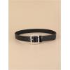 imageVerdusa Womens Pearl Buckle Leather Belts Faux Leather Jeans Belt