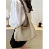 imageVerdusa Womens Straw Hobo Shoulder Bags Woven Tote Handbag Summer Crochet PurseCoffee Brown