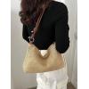 imageVerdusa Womens Straw Hobo Shoulder Bags Woven Tote Handbag Summer Crochet PurseKhaki