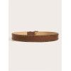 imageVerdusa Womens Studded PU Leather Belts Punk Waist Buckle BeltDark Brown