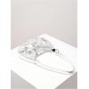 imageVerdusa Womens Y2k Purse Top Handle Shoulder Bag Buckle Punk Hobo Clutch Purses BagsBright Silver
