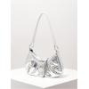imageVerdusa Womens Y2k Purse Top Handle Shoulder Bag Buckle Punk Hobo Clutch Purses BagsBright Silver