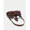 imageVerdusa Womens Y2k Purse Top Handle Shoulder Bag Buckle Punk Hobo Clutch Purses BagsMaroon
