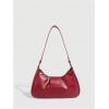 imageVerdusa Womens Y2k Purse Top Handle Shoulder Bag Buckle Punk Hobo Clutch Purses BagsRose Red