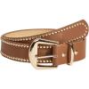 imageVerdusa Womens Studded PU Leather Belts Punk Waist Buckle BeltBrown