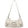 imageVerdusa Womens Y2k Purse Top Handle Shoulder Bag Buckle Punk Hobo Clutch Purses BagsBeige