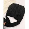 imageVerdusa Womens Crochet Shoulder HandBags Hobo Knitted Tote Bag Shopping BagsBlack