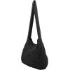 imageVerdusa Womens Crochet Shoulder HandBags Hobo Knitted Tote Bag Shopping BagsBlack