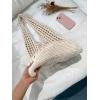 imageVerdusa Womens Hollow Out Knit Tote Handbags Crochet Shoulder BagApricot