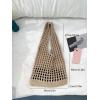 imageVerdusa Womens Hollow Out Knit Tote Handbags Crochet Shoulder BagKhaki