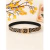 imageVerdusa Womens Leopard Belt Faux Leather Waist BeltsBrown