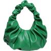 imageVerdusa Womens Pleated Handbags Ruched Top Handle Satchel Purse Denim Clutch BagsGreen