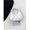 imageVerdusa Womens Pleated Handbags Ruched Top Handle Satchel Purse Denim Clutch BagsWhite