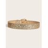 imageVerdusa Womens Vintage Buckle PU Leather Waist Belts Western BeltsGold